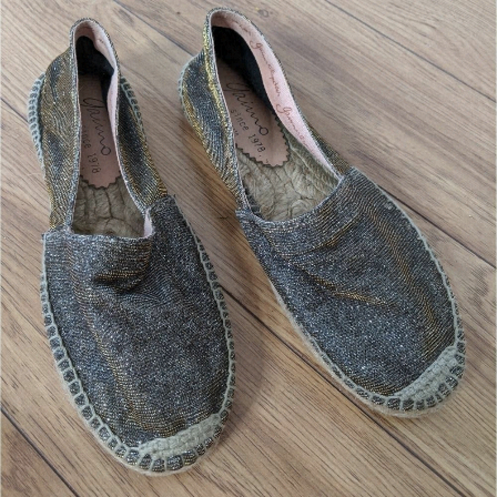 𝅺GAIMO espadrille shoes sparkle